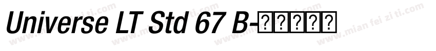 Universe LT Std 67 B字体转换